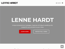 Tablet Screenshot of lennehardt.com